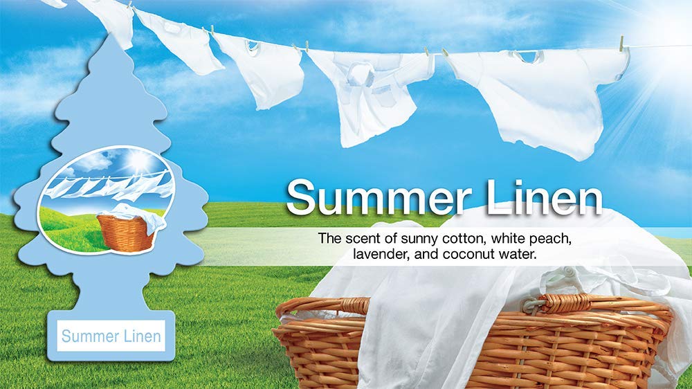 Little Tree Air Freshener 6pac [Summer Linen] Great value set