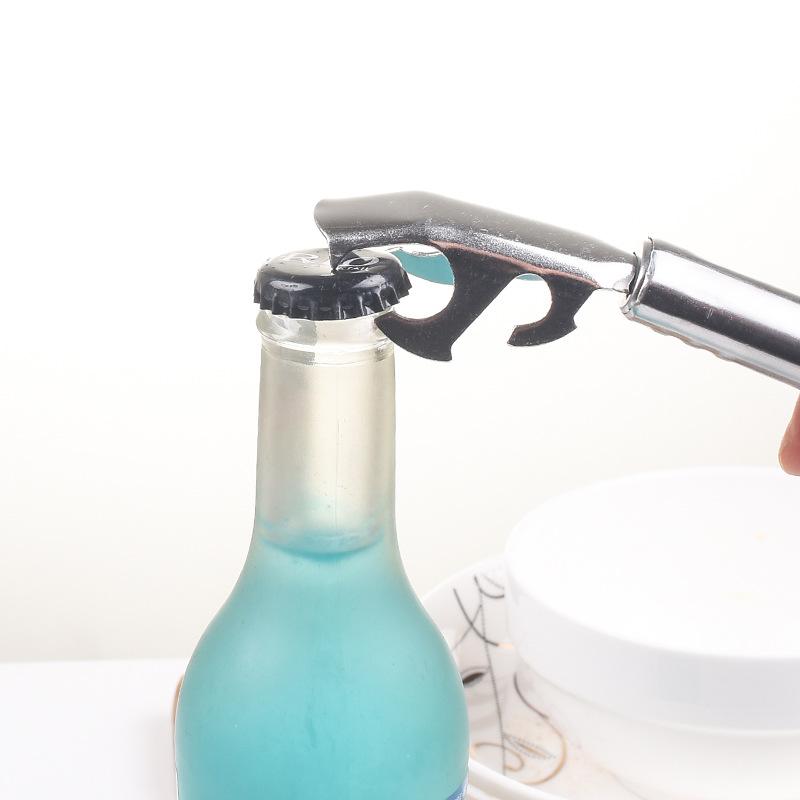 Kitchen Anti Slip Grab Plate Clamp Stainless Steel Steaming Pot Clamp Tool Beer Bottle Opener Anti Scalding Bowl Clamp Hangable