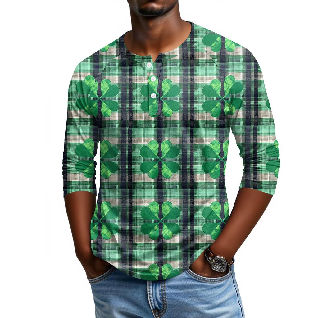 Men's Raglan Sleeve Three-quarter Sleeve Top