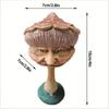 Neue Cartoon Oma Menschliches Gesicht Pilz Skulptur Harz Kreative Gartenstatue Handwerk Rasendekoration Figur Ornamente