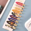 Japanese & Korean Style Seamless Metal Hairpin - Frosted Women's Bangs Side Clip