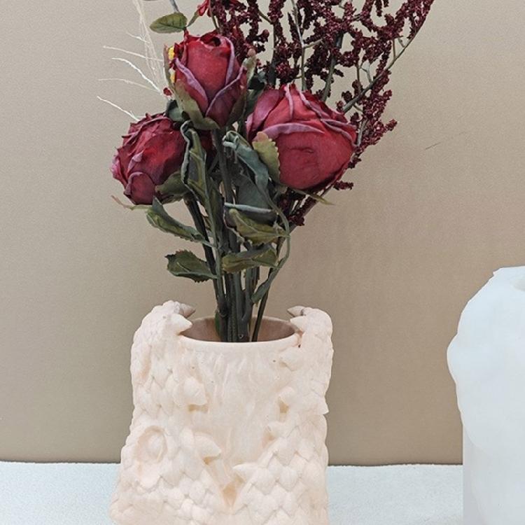 Unique Flower Vase Mold Succulent Planter Moulds Epoxy Resin Molds for Pen Stand