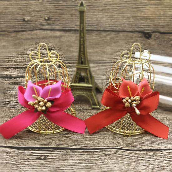 Bonboniéra Odolná proti poškrábání Nerezová odolnost proti rozdrcení Odolnost proti pádu Odolnost proti pádu Tvar ptačí klece Svatební potřeby