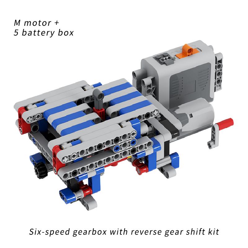MOC Kreatívne Elektrické DIY Technické Dieliky Zostavené Stavebné Kocky Motor Prevodovka Spätný chod Mechanická Skupina Model Motora Hračka
