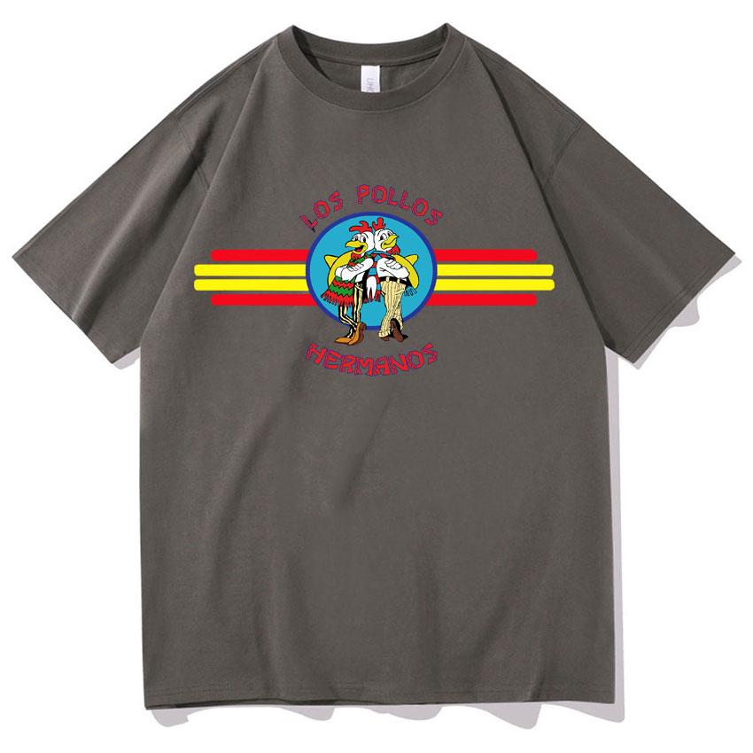 TV Series Tshirts Funny Los Pollos HerUnisexos Chicken Brothers Oversized Tee Shirt Unisex Cozy Tshirt Streetwear Summer Casual Tees