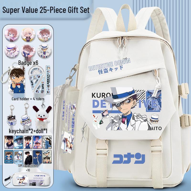 Detective Conan x Kaito Kid Large Capacity Backpack for Students