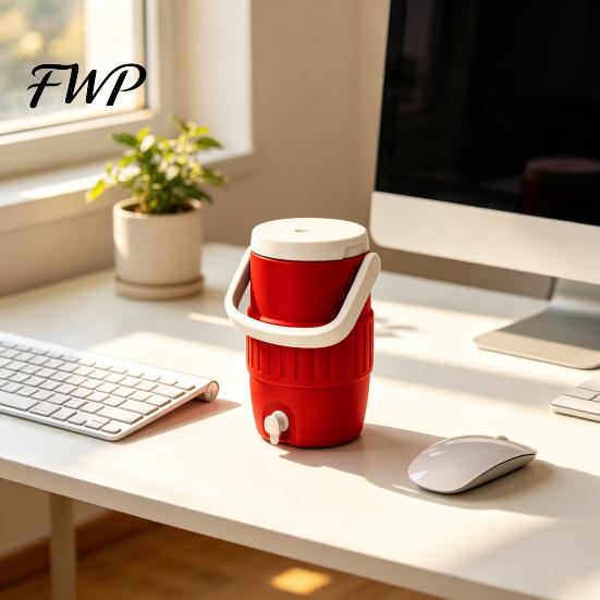Portable Can Holder Insulated Drink Cup with Cool Riser Technology Large Capacity Cooler Spill-proof Bottle for Outdoor Camping Beach Job Site