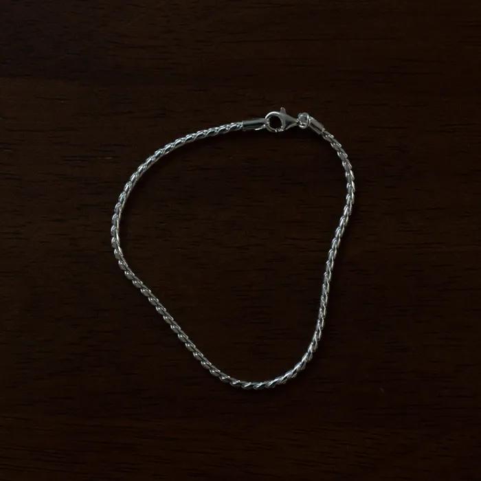silver925 rope chain bracelet