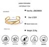 Inspired Design 18K Gold-Plated Titanium Steel Open Hand Bracelet for Women