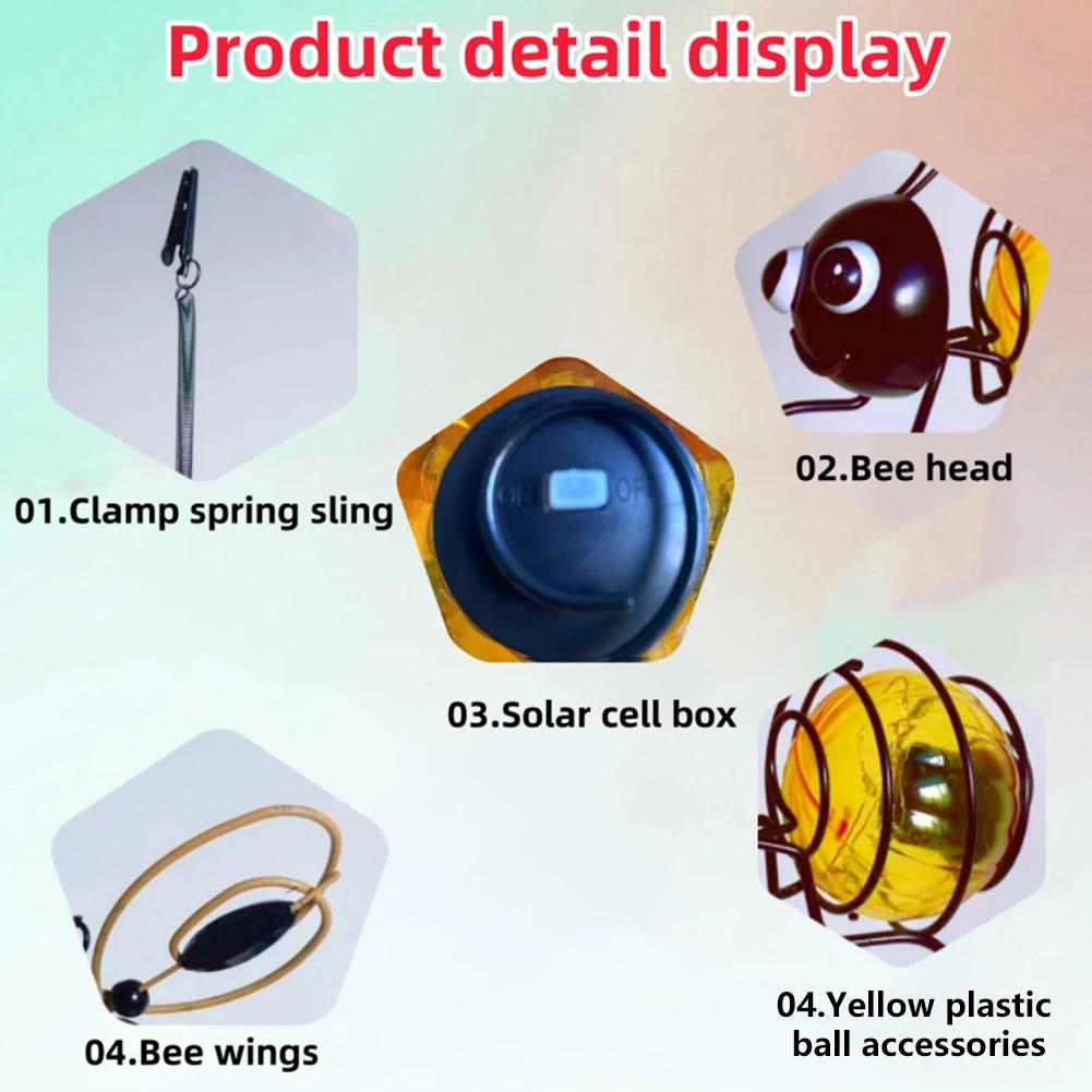 LED Hanging Flying Animals Lamp Solar Powered Cute Statue Ornament Lamp IP44 Waterproof Yard Balcony Porch Garden Decoration