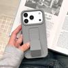 Original Liquid Bracket Folding Candy Case For iPhone 17 Air 16 15 14 Plus 13 12 11 Pro Max Plain Color Shockproof Smooth Cover
