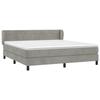 VidaXL Lit à sommier tapissier et matelas Gris clair 160x200cm Velours - Modèle 3127559