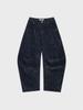Visus Curved Courduroy Pants_Navy