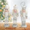 Multipurpose Christmas Nutcrackers Soldiers Sturdy Wood Figures for Seasonal Fireplaces Embellishment Home Decoration