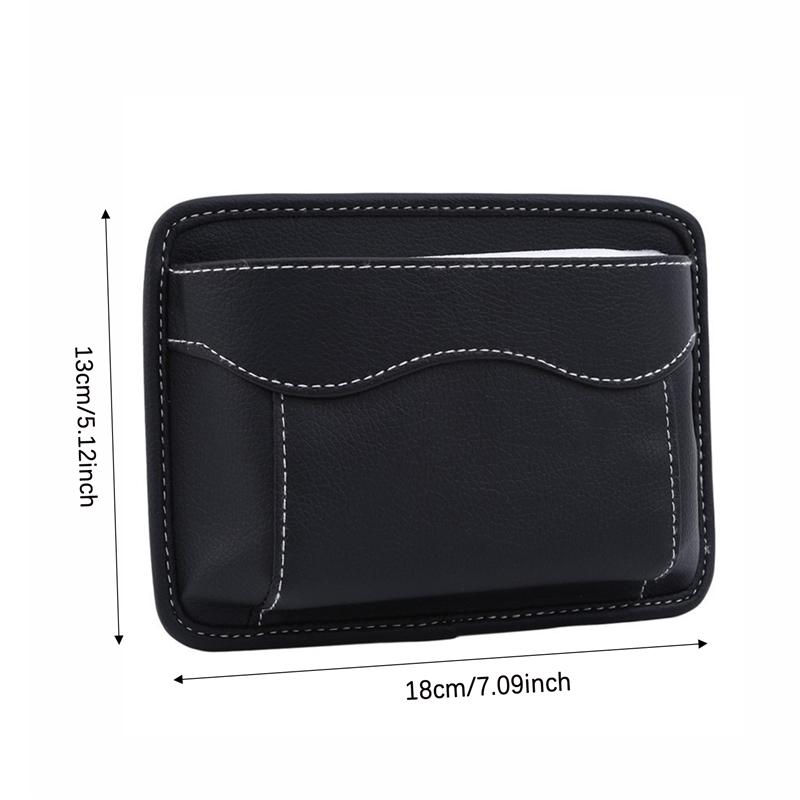 Car Seat Gap Filler PU Leather Auto Console Side Storage Boxes Car Front Seat Gap Organizer Multifunctional Dropping Blocker Bag