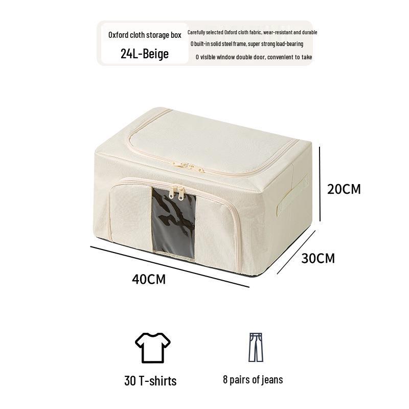 Foldable Waterproof Quilt Organizer with Large Capacity for Bedroom