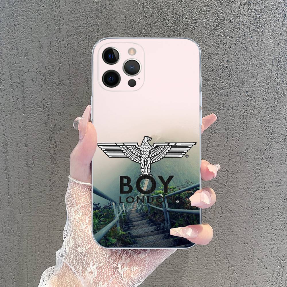 Fashion Brand B-Boy L-London Transparent Soft Phone Case For IPhone 15 12 14 16 17 13 Plus 11 Pro Max 13 Pro