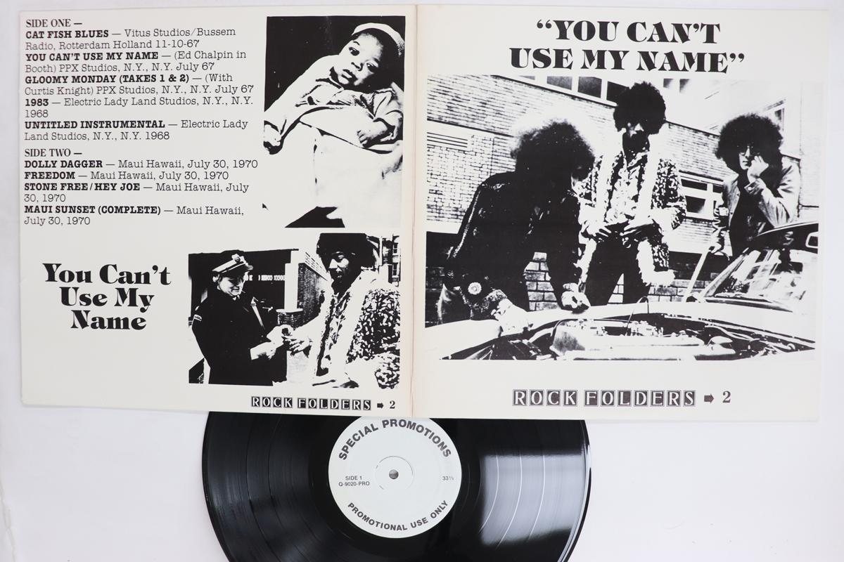 Виниловая пластинка JIMI HENDRIX  You Cant Use My Name Q9020PRO ROCK FOLDERS 1983 США Рок Б/у