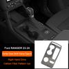 Carbon Fiber Interior Upgrade Overlay Covers For Ford Ranger Wildtrak T9 2023-2025 Rear Air Outlet Center Gear Shift Panel