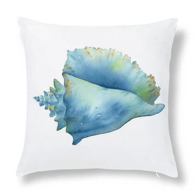 Shell Conch Decorative Pillowcase Living Room Office Home Pillowcase Car Ornaments