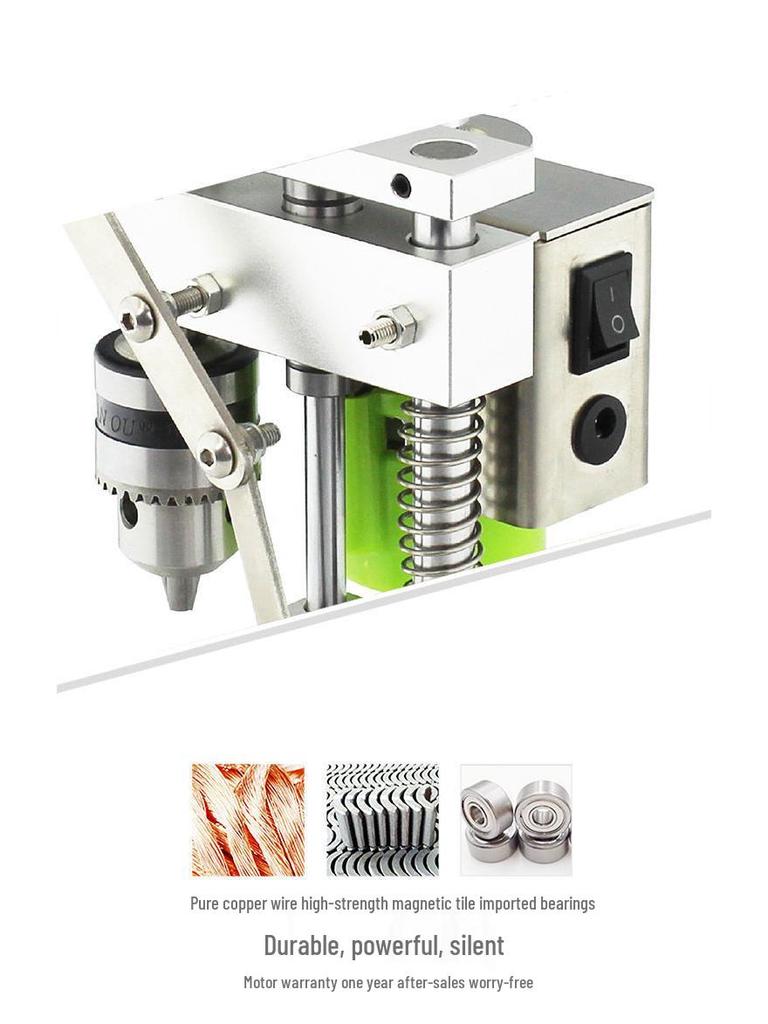 Compact Mini Desktop Precision Variable Speed Electric Drill with Stand