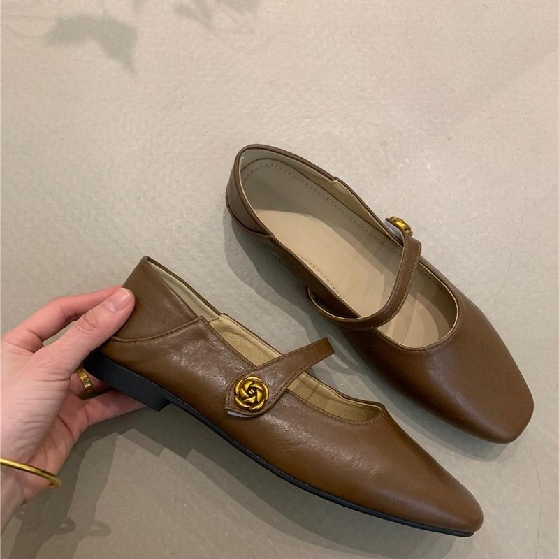 2025 Women's Spring New Sexy Pointed Designer Flat Non-slip Loafers Casual Comfortable Shallow Mouth Flat Non-slip Low Top Shoes