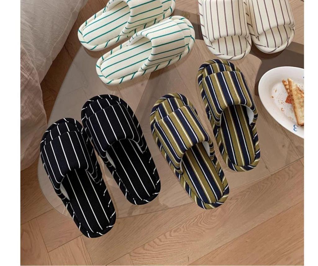 Four Seasons Linen Floor Mop Slippers - Women's Spring/Autumn & Men's Summer, Non-slip Cotton Linen for Indoor Use