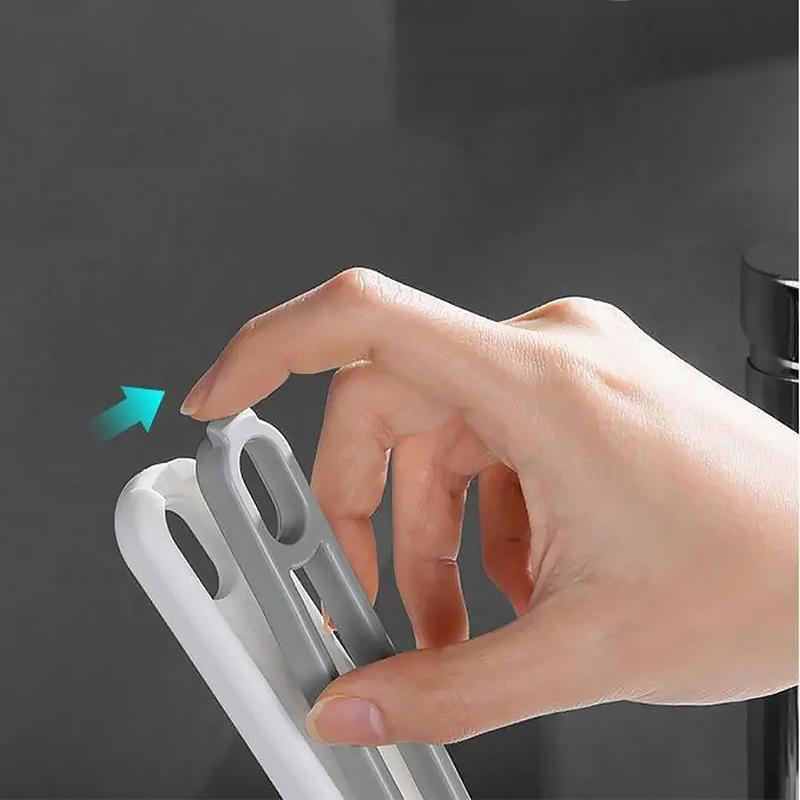 1PC Tidy Bathroom Gap Brush Window Crevice Dirt Clamp Cleaning Tools Dust Brush Groove Plastic Multifunctional