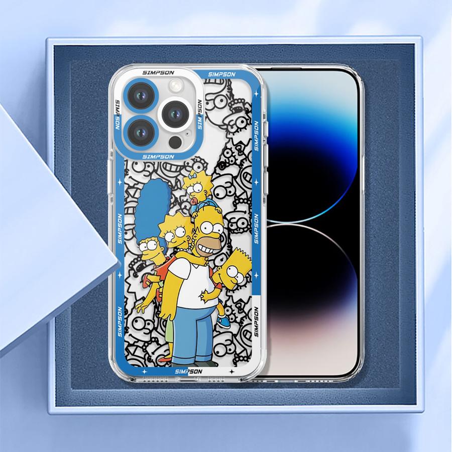 

Cool The Simpson Case for iPhone 7 8 SE 13 12 11 17 Pro Max 16e XR XS 15 14 16 Plus 17 Air Clear Soft iPhone 14