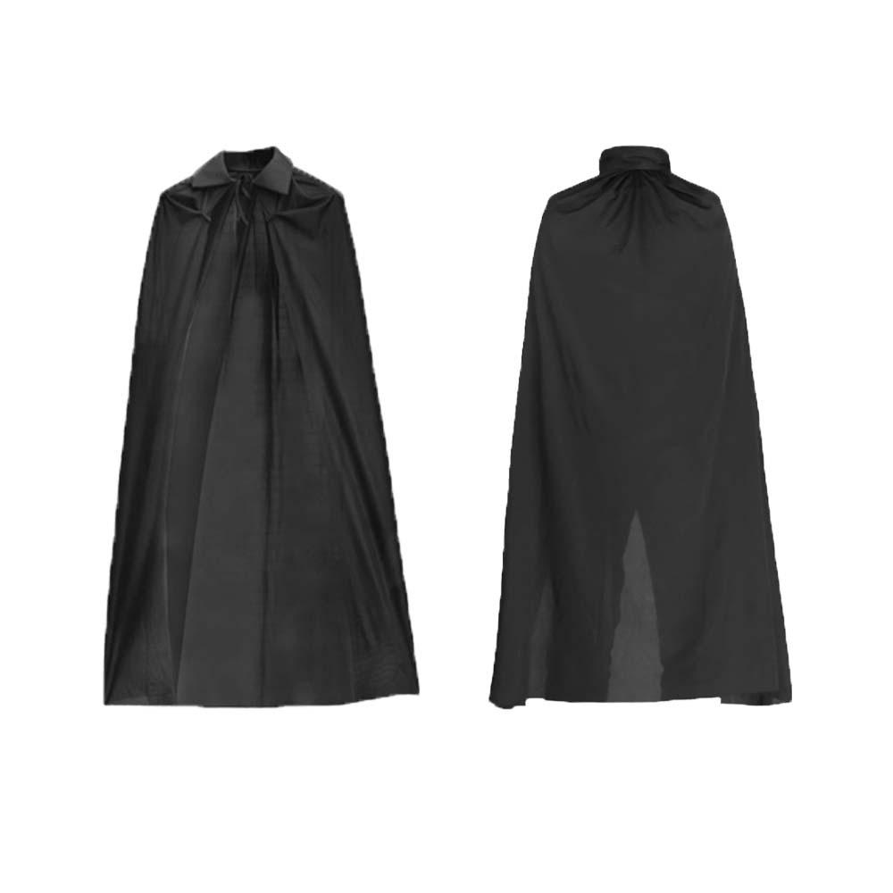 

с Шляпой Мужской Хэллоуинский Костюм Воротник-стойка Хэллоуинский Плащ Детский Плащ Призрака Косплей M-Black Simple