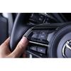 For Mazda 6 Atenza 2018-2021 Glossy Chrome Steering Wheel Control Strip Trim 2PC