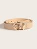 Minimalist Womens Semicircular Belt With Pin Buckle For Casual Wear