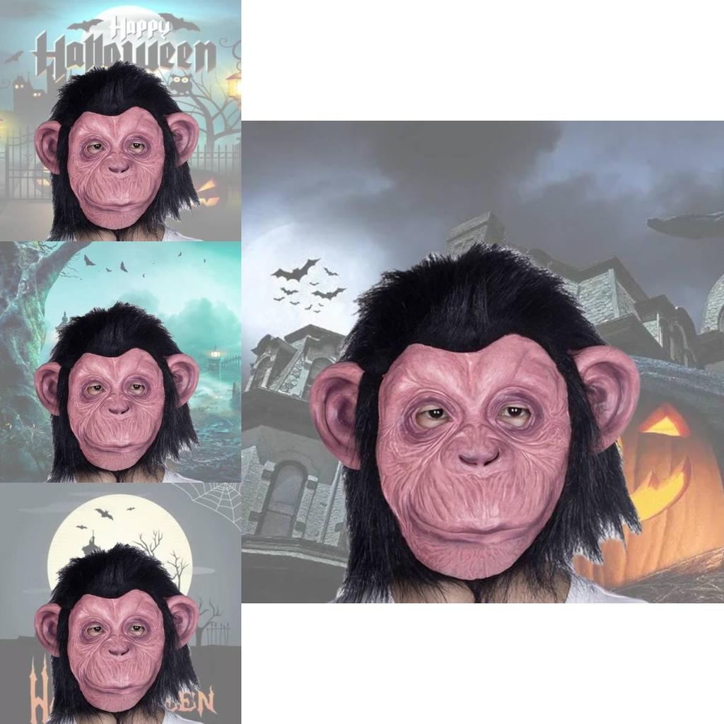 Realistic Latex Monkey King Mask For Halloween And Costume Parties Scary Gorilla Design