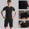 Men's Quick-Dry Summer Sports Set: Elastic T-Shirt & Breathable Vest for Outdoor Fitness and Running