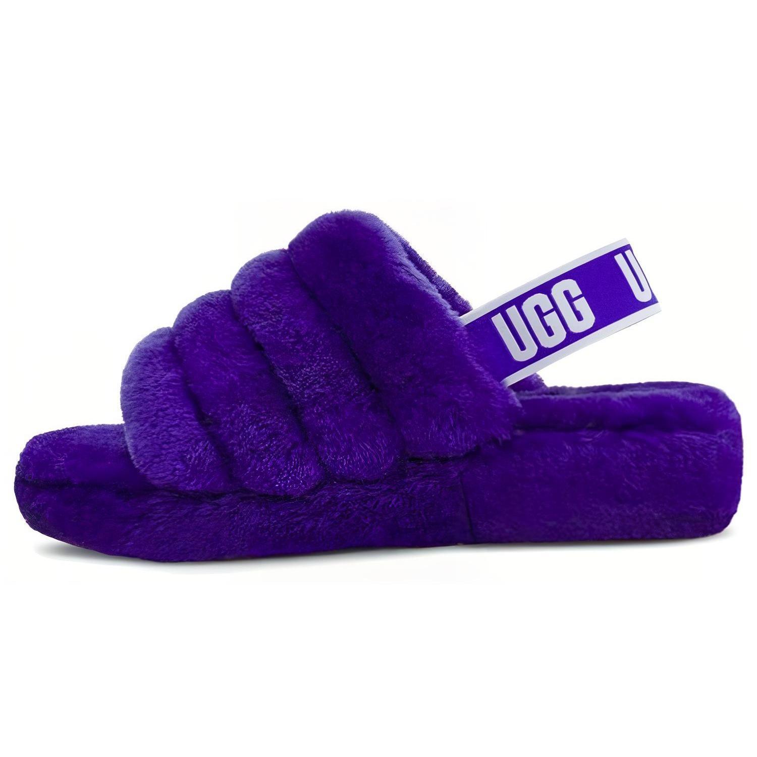 (WMNS) UGG Fluff Yeah Slide Minimalistic Thick Sole Purple Women s 1095119-VNGH EU 41