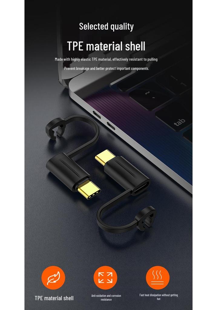 PD Adapter: Lightning Female To Type-C Male for iPhone 15, iPad, Laptop