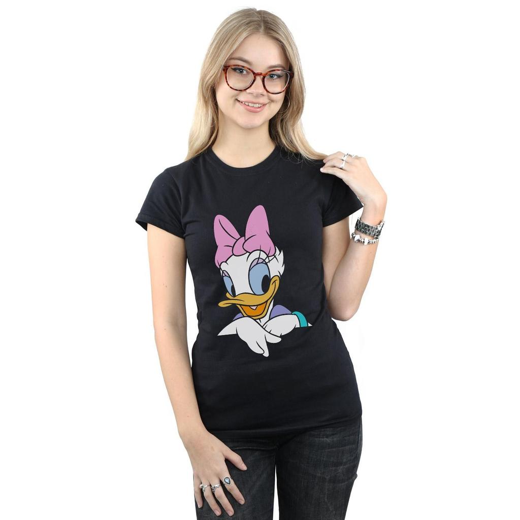 Disney Dámské/Dámské bavlněné tričko Daisy Duck Big Portrait