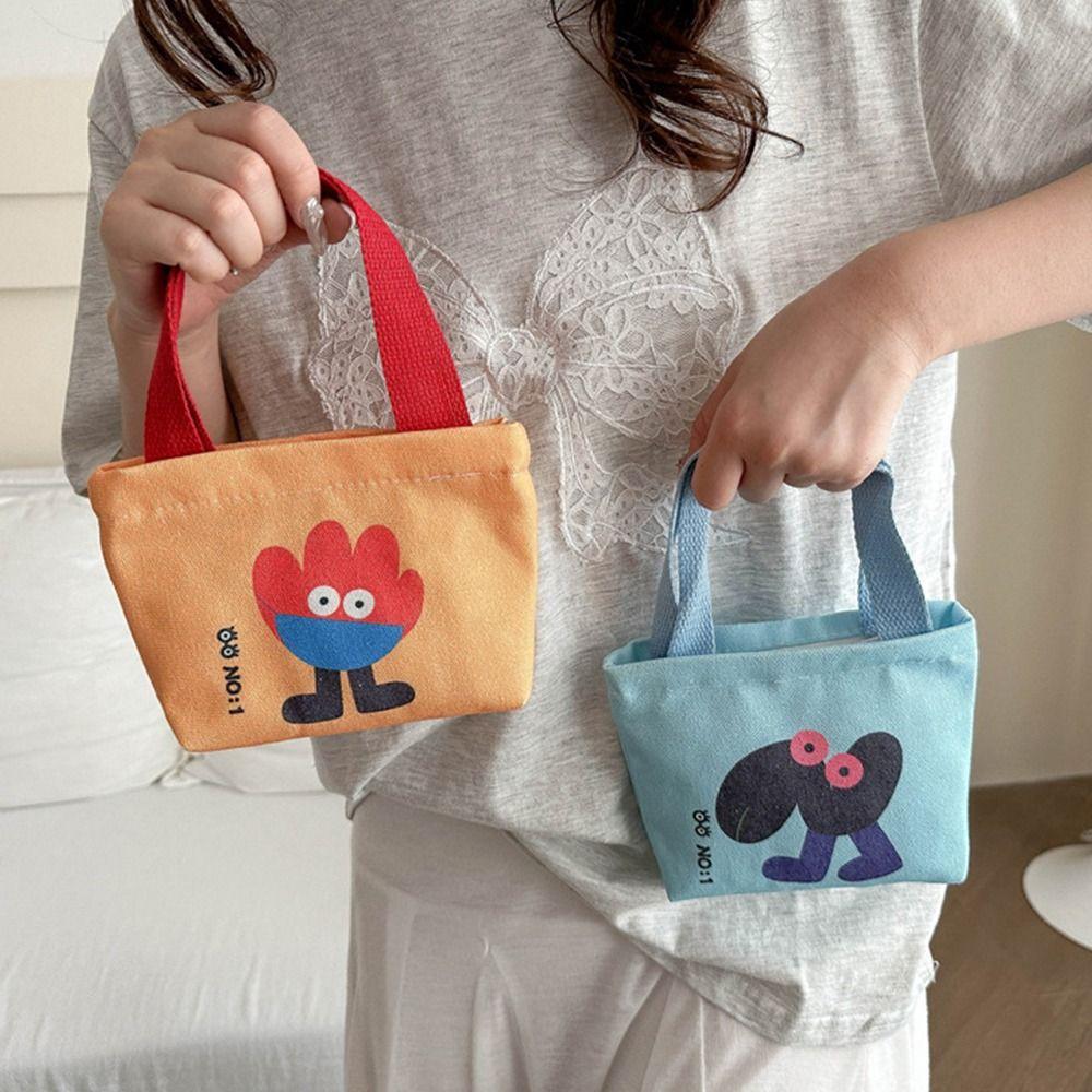Small Bags Canvas Bag Korean Style Lunch Bag Cute Tote Bag
