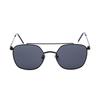 Alloaiweeo [Alo] Al2904A 0909M Double-Bridge Square Black Metal Sunglasses