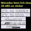 Samolepka na auto AMG W220 Pro Benz 4ks/sada 3D ABS Samolepka na auto pro Mercedes-Benz Třída CLS TURBO 4MATIC Modifikované logo AMG CLS 53S 63S