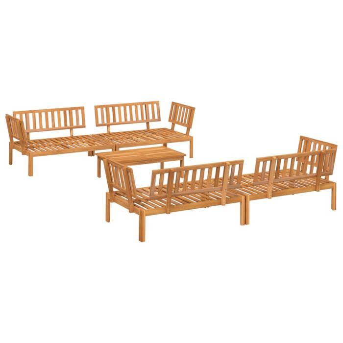 VidaXL Salon Garden Set 5 Pcs Solid Acacia Wood, Garden Sofa Set, Garden Sofa, Sofa 3209444