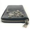 PRADA 2M1264 Skull skull Long wallet Zip Around Long Wallet Leather Black