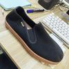 Spring and summer cloth shoes men's cloth shoes single shoes men's driving men's black cloth shoes mountaineering shoes non-slip labor insurance tires