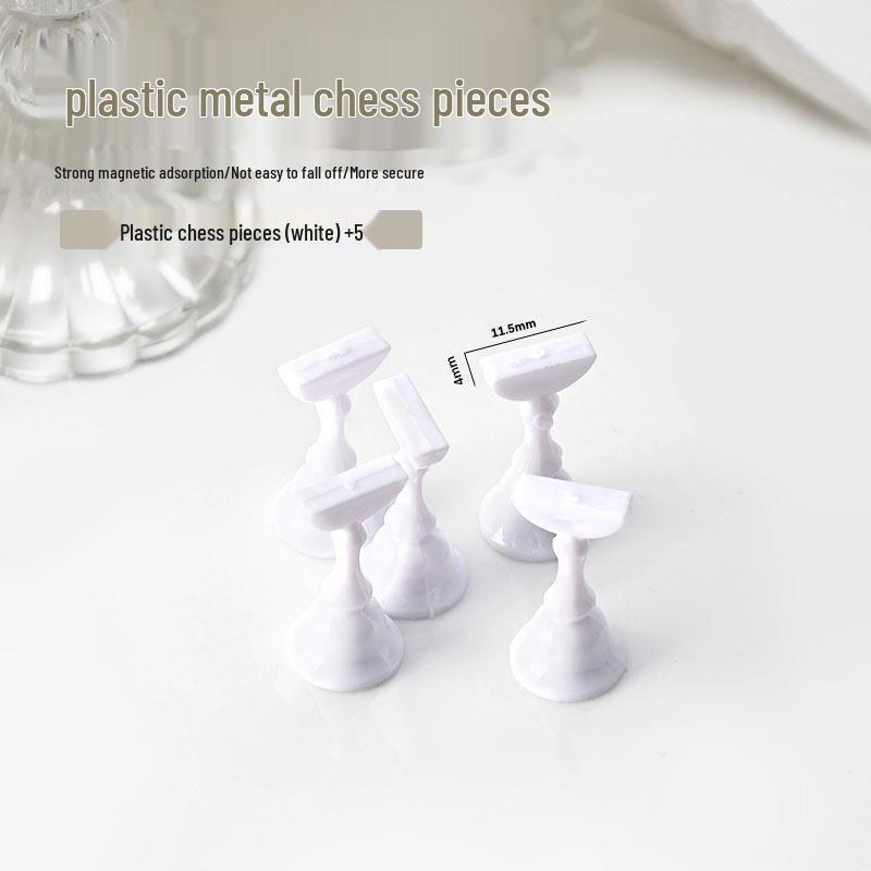 Fairy Aurora Iridescent Nail Art Practice Base & Holder: Thickened Acrylic Magnetic Display Stand