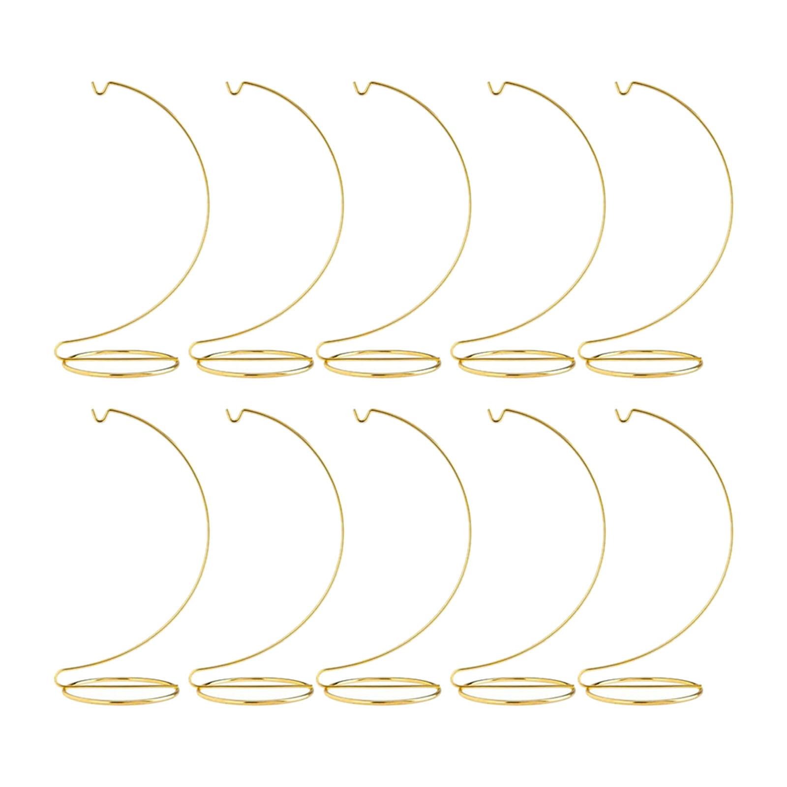 

10 шт., подставка для украшения, многофункциональный прочный аксессуар для украшения магазина, стеклянный шар, подвесная стойка 9x4,3 дюйма золотистый