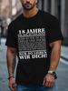 T-Shirt Y2k 18th Birthday German Quote Black