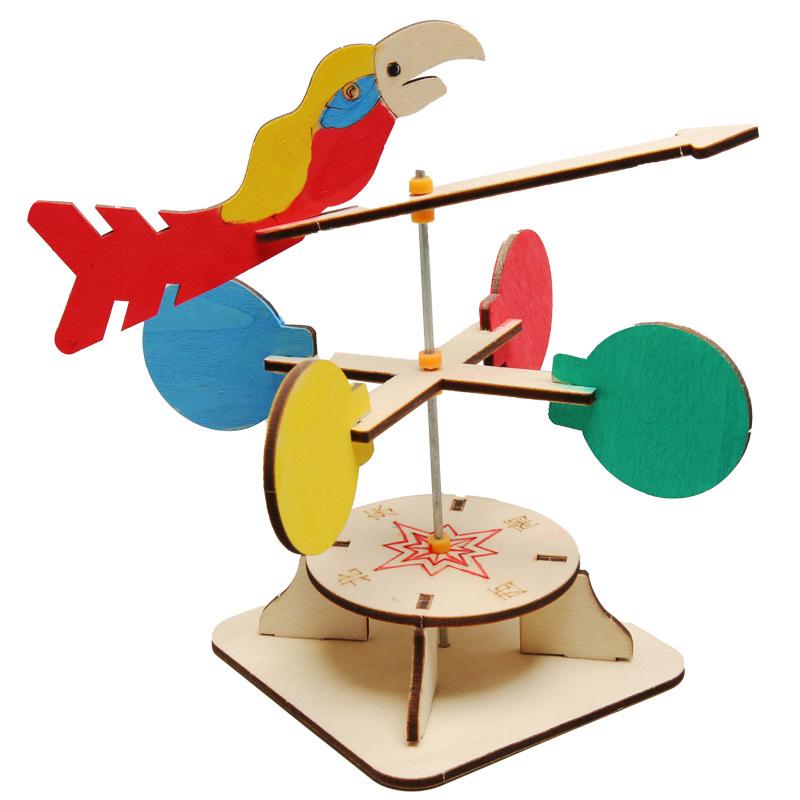 1 Set Diy Science Experiment Kit & Education Model Diy Wind Vane Toy Physics Science Toys For Children Gift