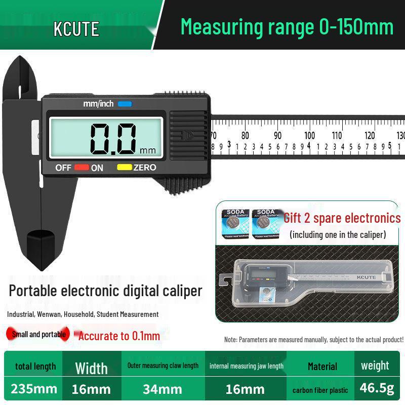 High-Precision Digital Vernier Caliper for Jewelry and Jade Measurement