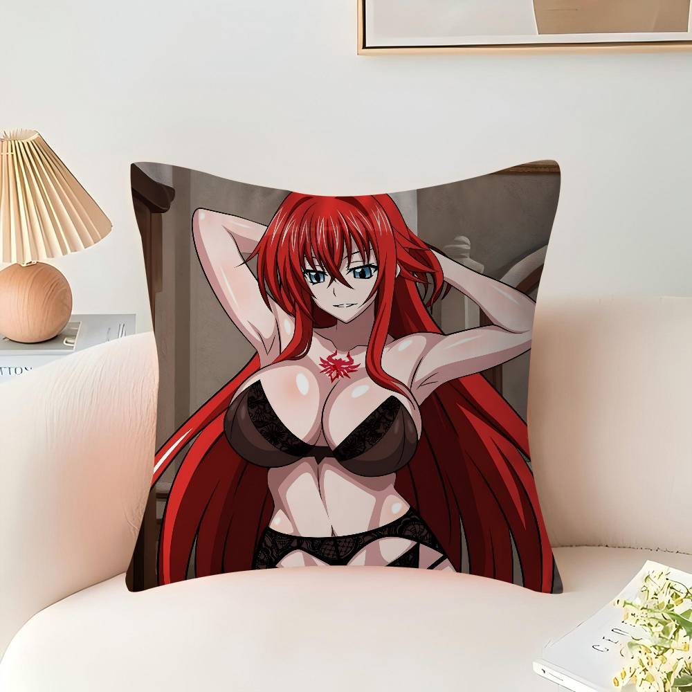 Anime R-Rias-Gremory Pillowcase 45x45cm Cute Pillowcase Living Room Sofa Cushion Cover Bedroom Home Decoration Children's Gift