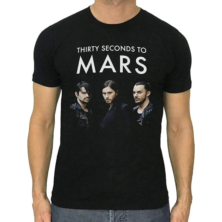 FKSW CN 30 Seconds to Mars Футболка Джаред Шеннето Ретро Черная L S чёрный